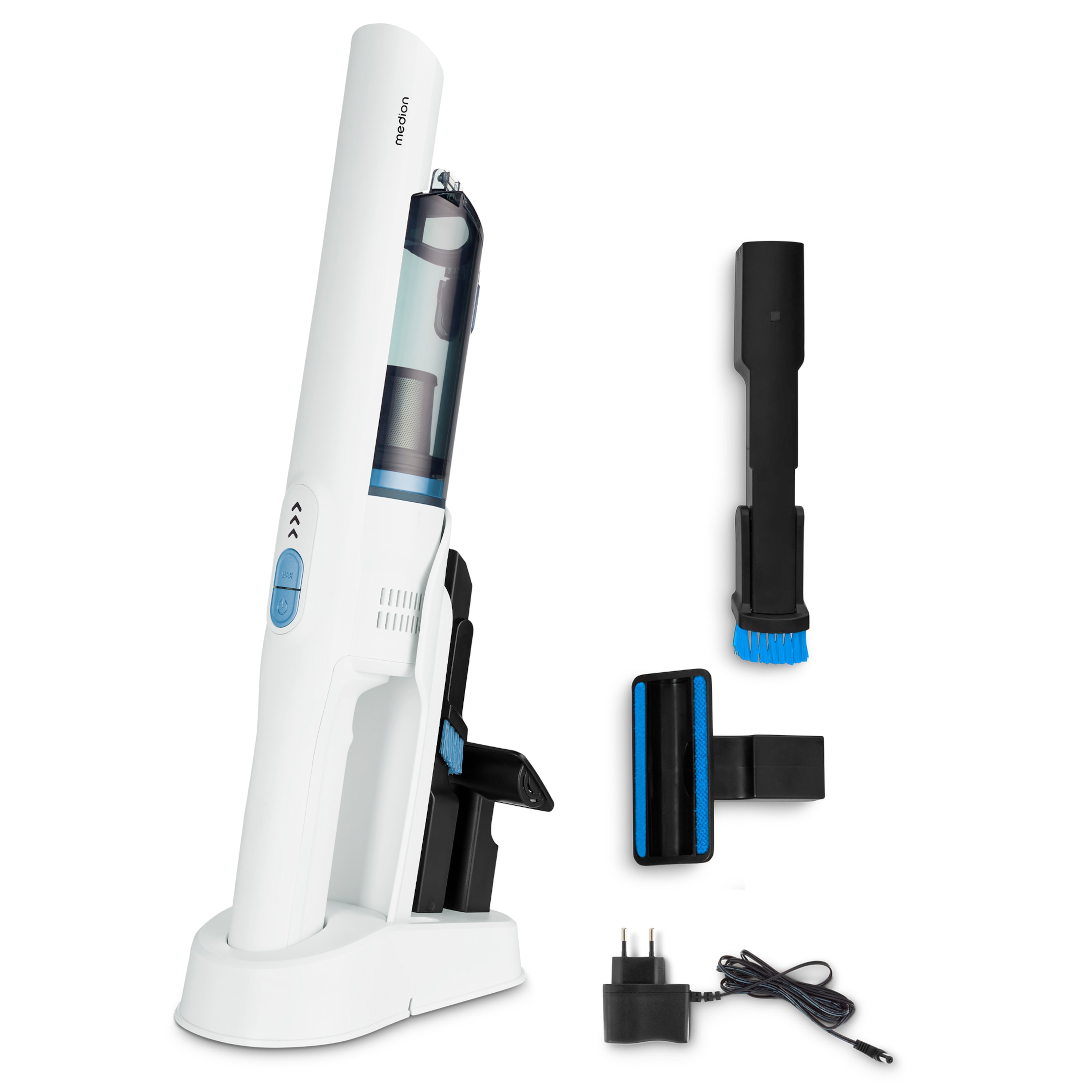 Medion® Handstaubsauger Handstaubsauger MD12057, 200 W, beutellos, 200 ml Staubbehälter, Eco-Modus (10 kPa)