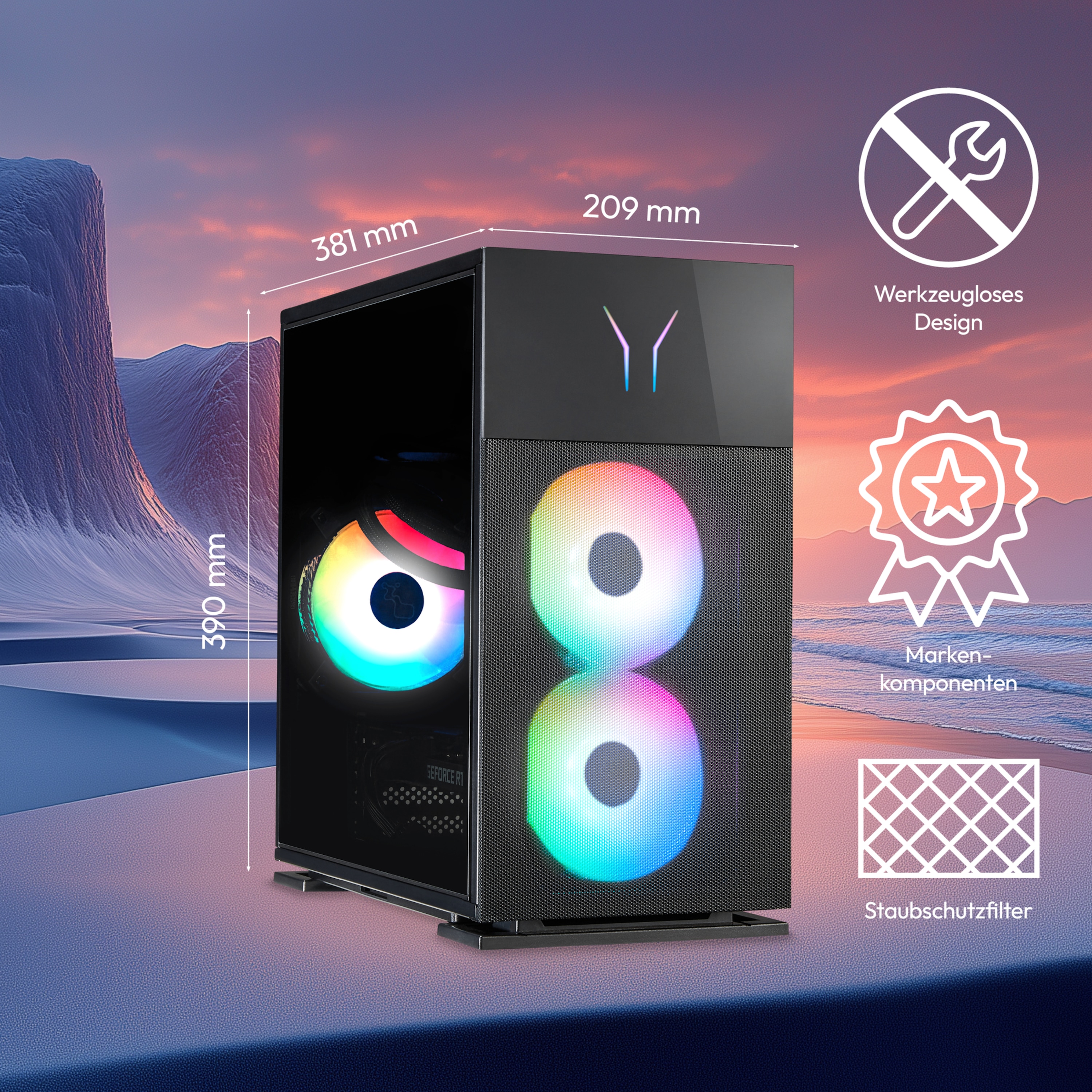 MEDION® ERAZER Engineer X30, Intel® Core™ i7-14700, Windows 11 Home, NVIDIA® GeForce RTX 5070, 2 TB SSD, 32 GB RAM, High-End Gaming PC