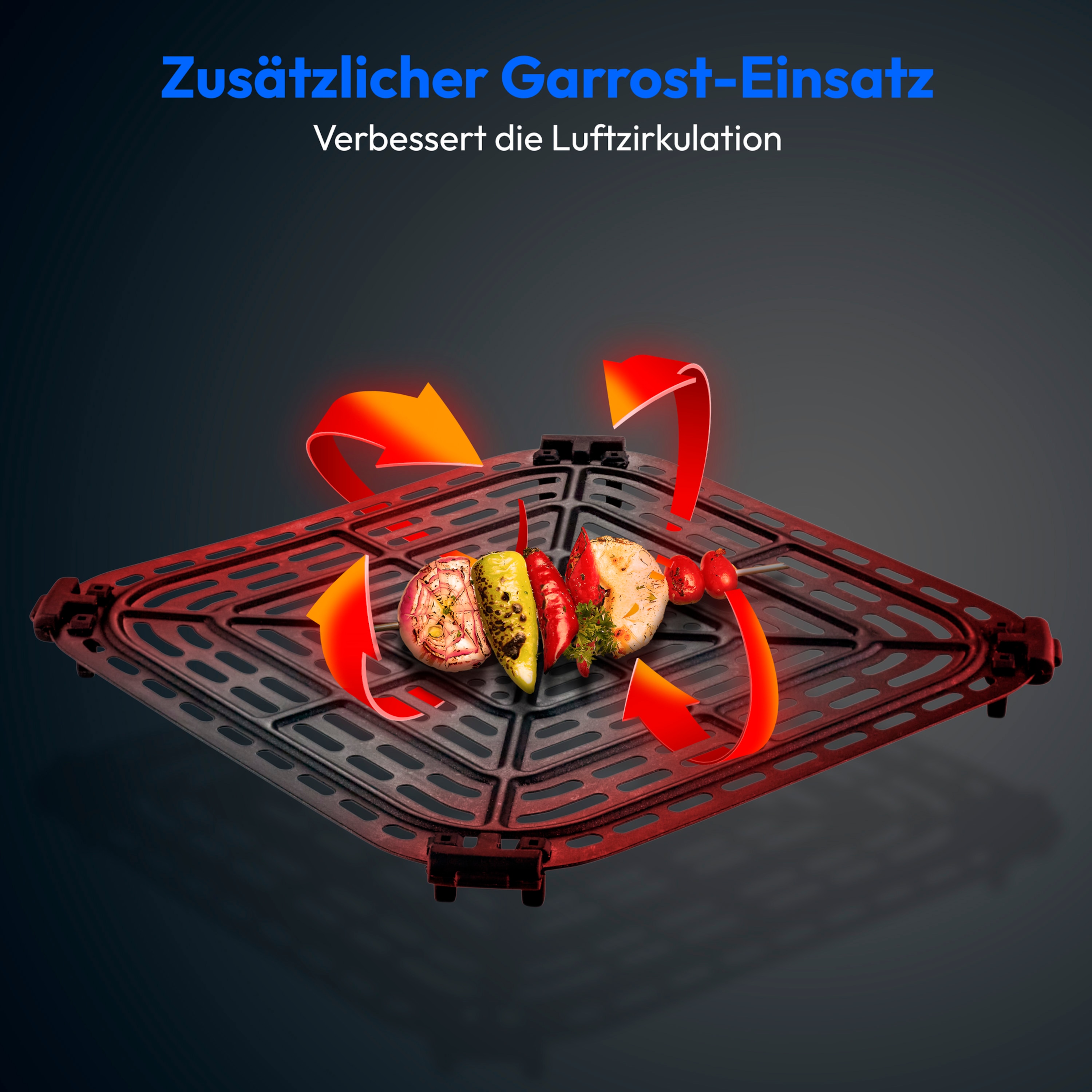MEDION® LIFE® X10 XL Heißluftfritteuse MD 11780, 100 Rezepte in der Life+ App, innovative Wassersprayfunktion, 10 Automatikprogramme, ca. 5 L Korbvolumen, Temperatur einstellbar bis 230 °C
