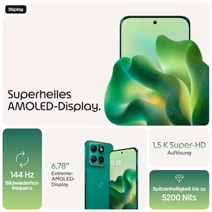 MOTOROLA edge 70 fusion 5G, 256 GB, Sporting Green (XT2605-1)