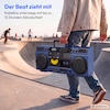 MEDION® LIFE P66538 Retro-Boombox blau, DAB+/PLL-UKW Radio, Bluetooth® 5.3 für das Abspielen von Smartphone & Co, CD-Player, Kassettendeck, X-Bass Funktion, 2 x 10 W RMS