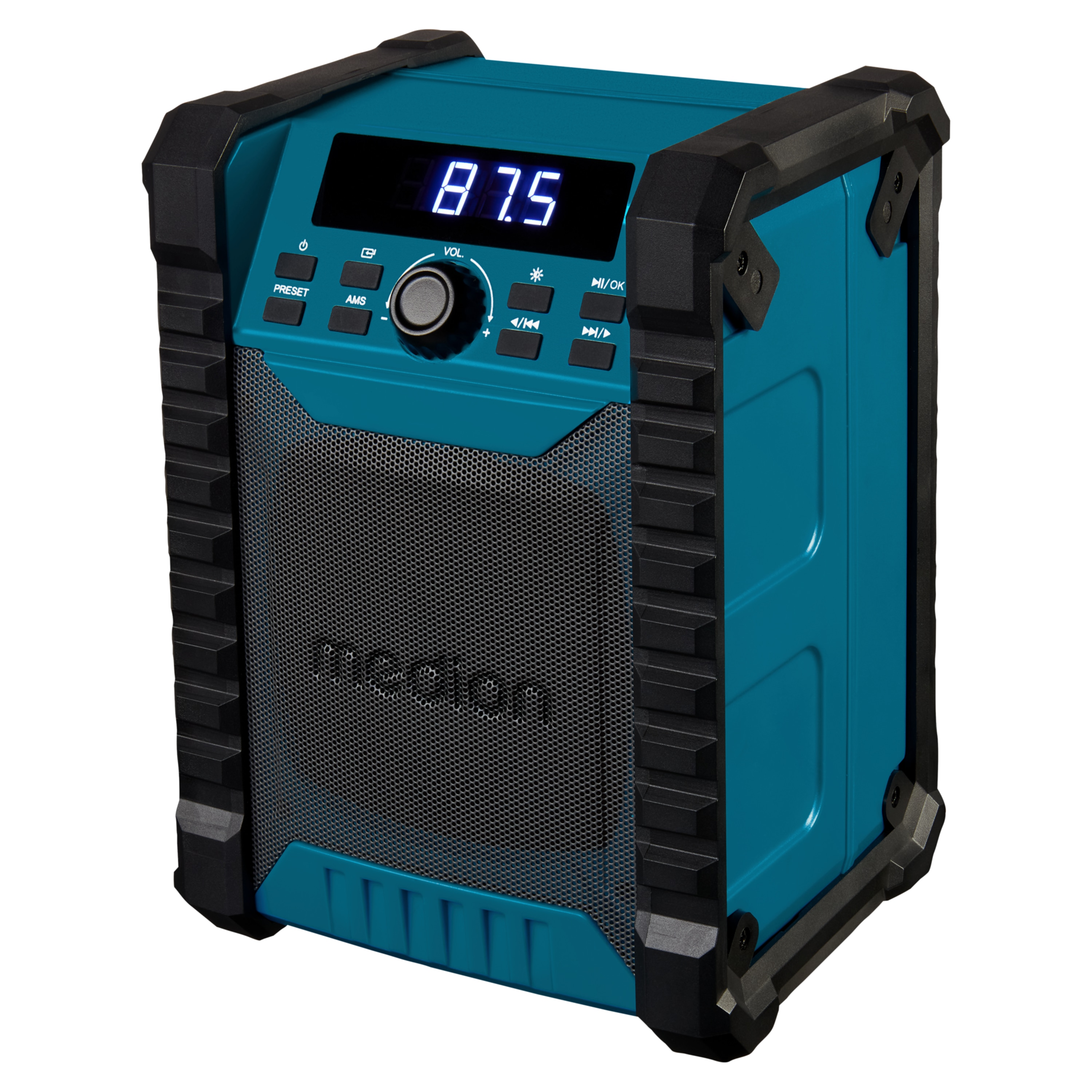 MEDION® LIFE® E65895 Baustellenradio, PLL-UKW Radio, Bluetooth® 5.4, spritzwassergeschützt (IP54), robustes Gehäuse, 10 W RMS