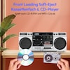 MEDION® LIFE® P66538 Retro-Boombox, DAB+/PLL-UKW Radio, Bluetooth® 5.3 für das Abspielen von Smartphone & Co, CD-Player, Kassettendeck, X-Bass Funktion, 2 x 10 W RMS