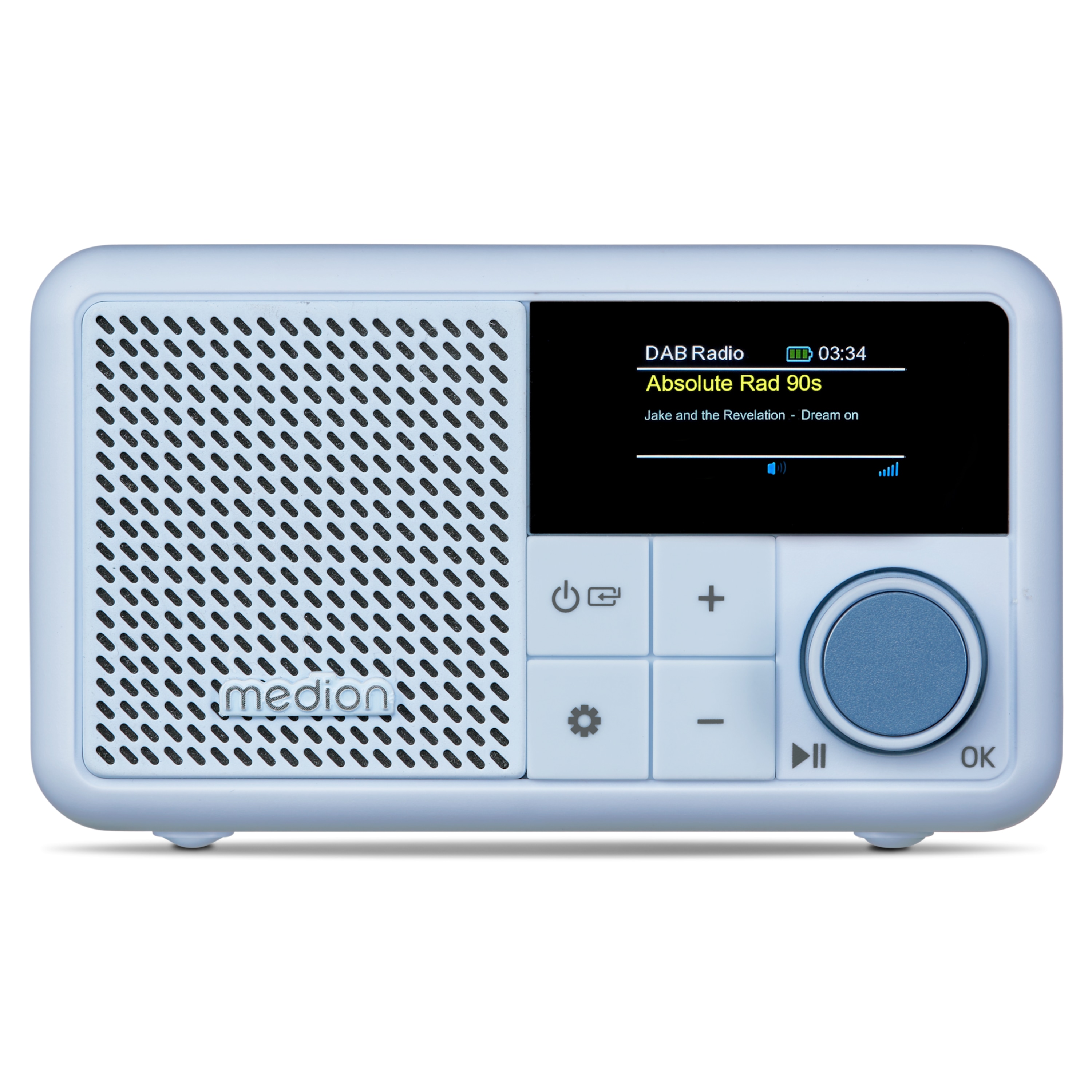 MEDION® LIFE® S66822 Tragbares DAB+ Radio, Farb-TFT Display 3,73 cm (1,47''), DAB+/UKW-Radio (je 40 Senderspeicher), Bluetooth® 5.3, integrierter Akku, extra kompakt, 2 W RMS
