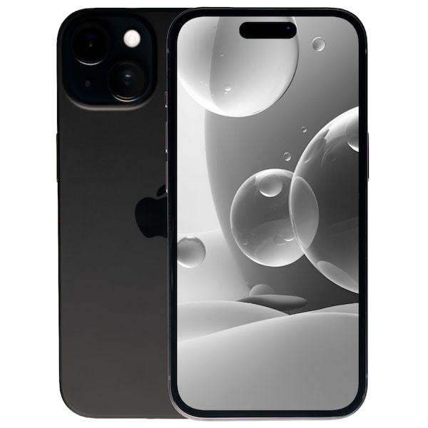 APPLE iPhone 15 5G, 128 GB (refurbished), Schwarz (A3090)