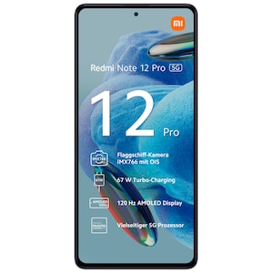XIAOMI Redmi Note 12 Pro 5G, 128 GB, Weiß