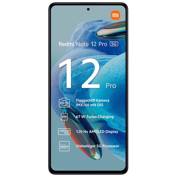 XIAOMI Redmi Note 12 Pro 5G, 128 GB, Weiß