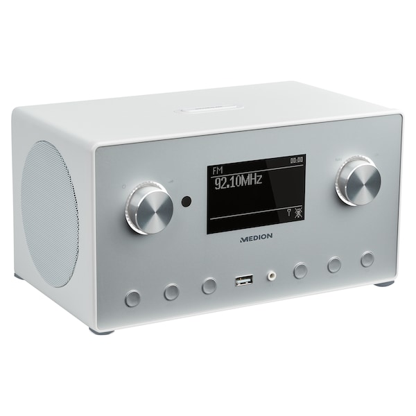 Medion Life P85166 Stereo Internetradio 8 9 Cm 3 5 Monochrom Display Dab Ukw Empfanger Spotify Connect Wlan Dlna Usb 2 0 Anschluss 2 X 7 5 W Rms Medion Online Shop