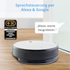 MEDION® Saugroboter S05 SW, App- und Alexa-Steuerung, Saugen und Wischen gleichzeitig, intelligente Navigation, langlebiger BLDC-Motor, 2.000 Pa Saugkraft