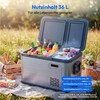 MEDION® LIFE Kompressor Kühlbox MD370026, Duale Kühlzonen bis −20 °C, 36 L Kapazität, 12 V 24 V 230 V, Aluminium Design