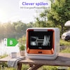 MEDION® LIFE Mini-Geschirrspüler DWT20 (MD37763) bronze, für 2 Gedecke, 6 Reinigungsprogramme, Startzeitvorwahl