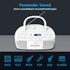 MEDION® LIFE® E64070, CD-Kassetten-Radio mit MP3-Wiedergabe, PLL-UKW Radio, USB Anschluss, CD-R/RW kompatibel, AUX, 2 x 30 W max. Musikausgangsleistung