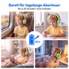 MEDION® LIFE HE-1 Kids Bluetooth Kinderkopfhörer, 3-stufiger Gehörschutz, bis zu 85 Std. Akkulaufzeit, MP3-Player, Bluetooth 5.4, AUX & microSD, LED-Lichtring, austauschbare Designs
