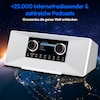 MEDION® LIFE® P85333 Stereo Internetradio, 7,1 cm (2,8'') TFT-Farbdisplay, über 25.000 Internet-Radiosender & viele Podcasts empfangen, DAB+/UKW Radio, Wecker, WLAN, Bluetooth®, Amazon Music, Spotify®-Connect, 2 x 6 W RMS