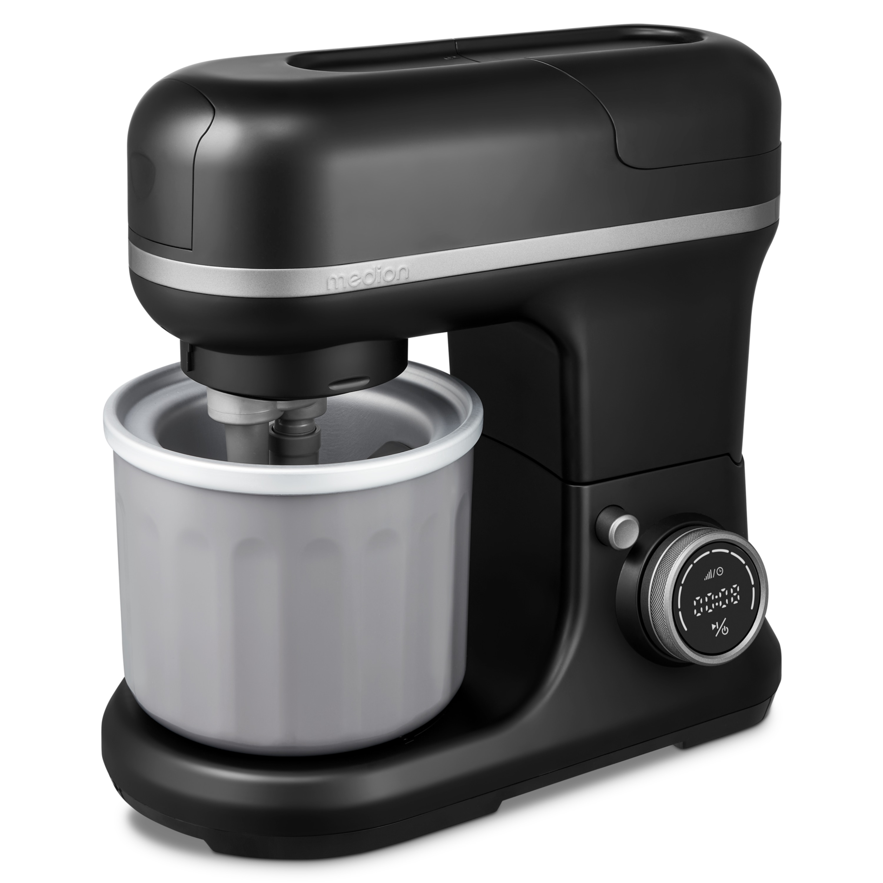 MEDION® LIFE® 4-in-1 Digitale Küchenmaschine MD18440, 1.200 W, 8 Geschwindigkeitsstufen, Digitales Sensor-Touch-Display, umfangreiches Zubehör