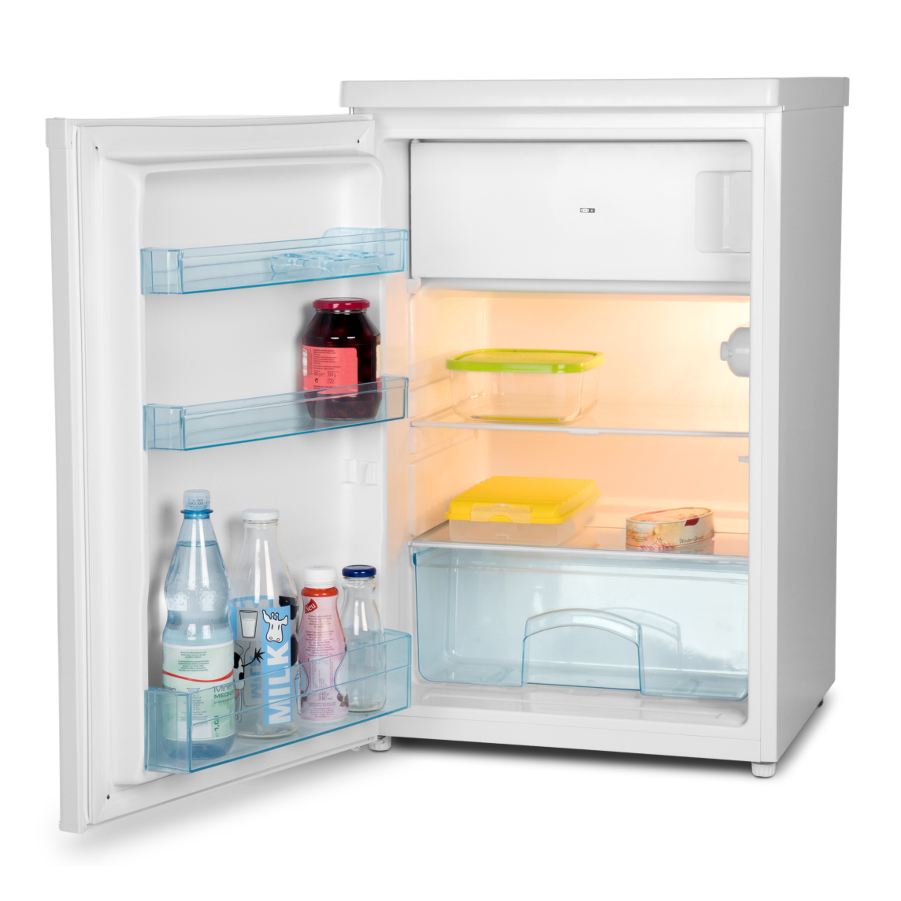 MEDION® Kühlschrank mit Gefrierfach MD 37052, 118 L Nutzinhalt, 103 l Kühlteil & 15 L
