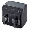 MEDION® LIFE® P20 XXL Twin Doppelzonen-Heißluftfritteuse MD 11760, 100 Rezepte in der Life+ App, 2 separate Garzonen, 9 Automatikprogramme, 8,7 L Gesamt-Nutzinhalt, 2.600 Watt, Temperatur einstellbar bis 200 °C
