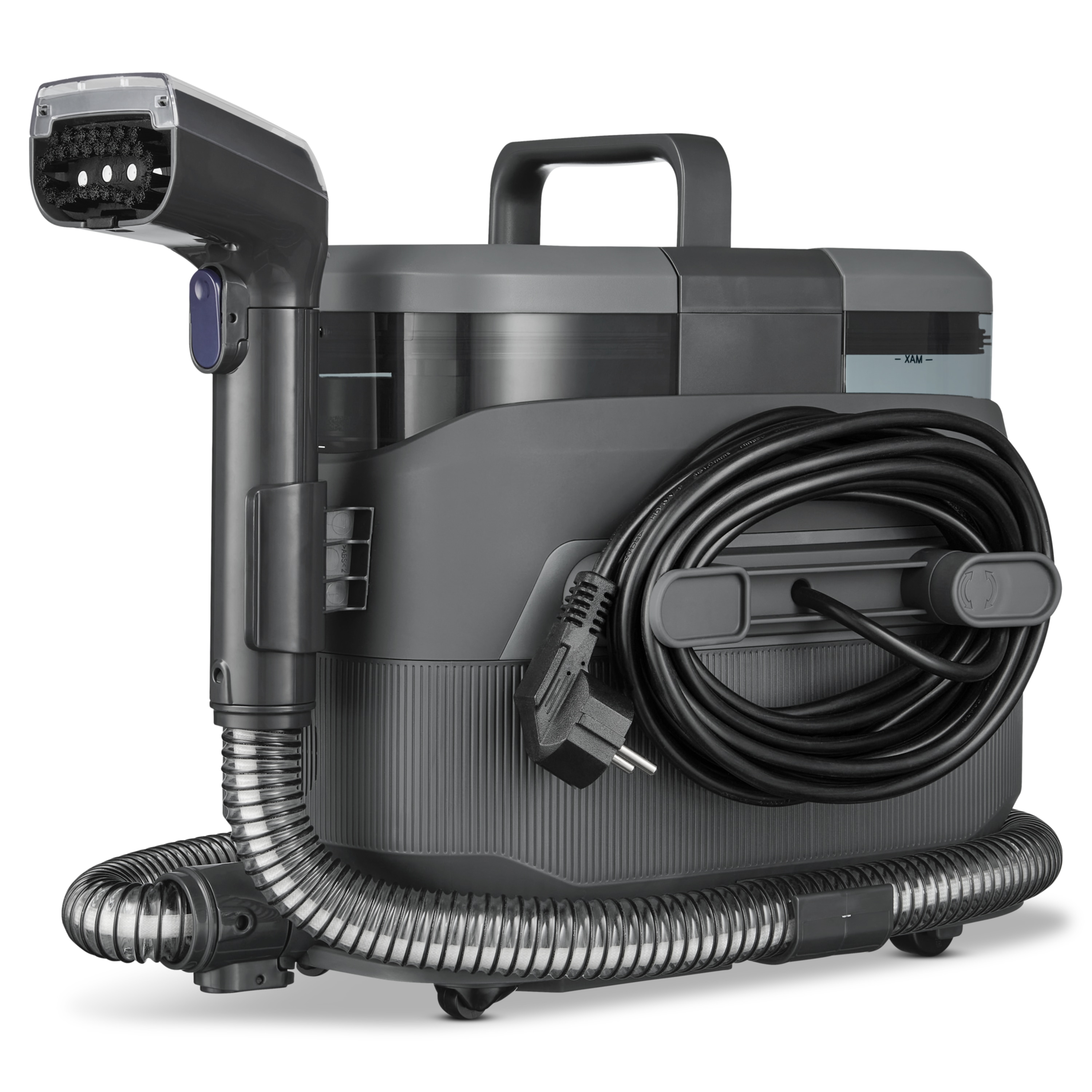 MEDION® X10 UC Polster- und Teppichreiniger (MD100123), 3 Reinigungsmodi, 12 kPa Saugkraft, 1250 ml Frischwassertank, 950 ml Schmutzwassertank, IPX4, mit Tragegriff und Rollen