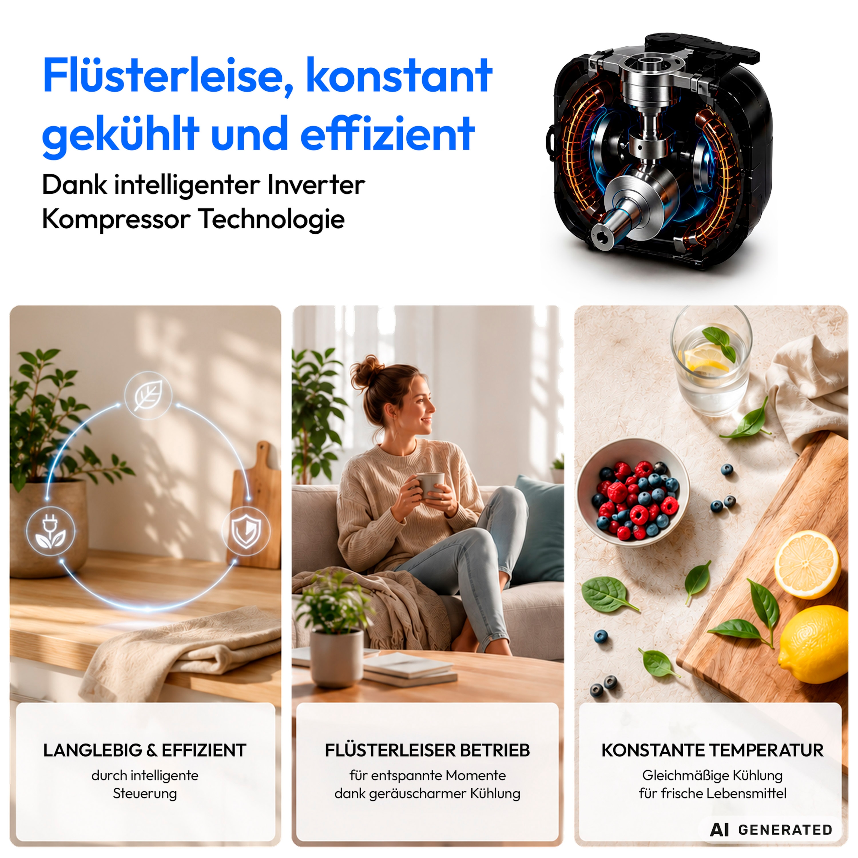 MEDION® LIFE Kühlschrank mit Eiswürfelfach MD 370033, 90 L Gesamt-Nutzinhalt (Kühlteil 80 L & Eiswürfelfach 10 L), wechselbarer Türanschlag, geringer Geräuschpegel