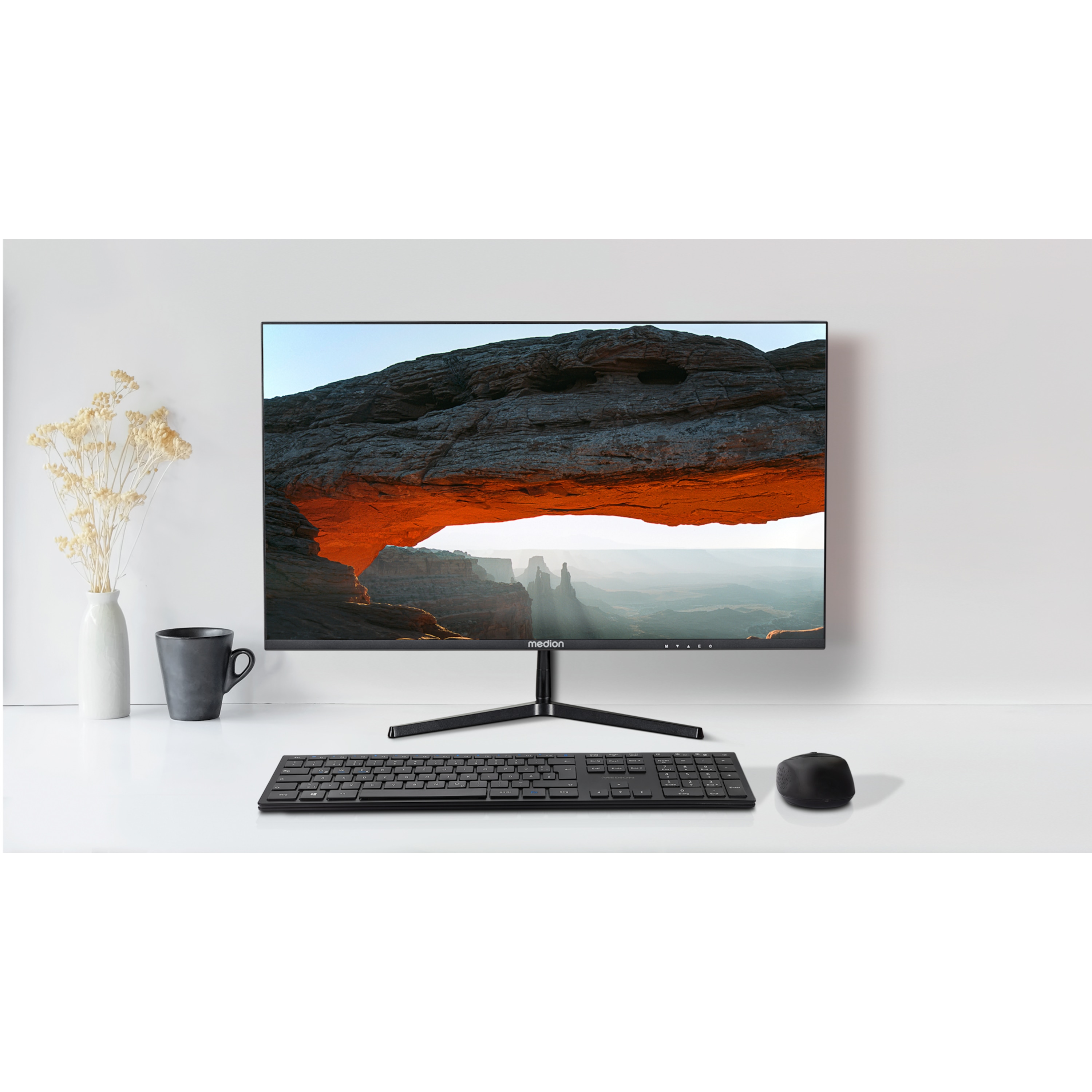 MEDION® AKOYA® P52726 (MD 20154) Widescreen Monitor, 68,6 cm (27''), Full HD Display, HDR10, HDMI und rahmenloses Design