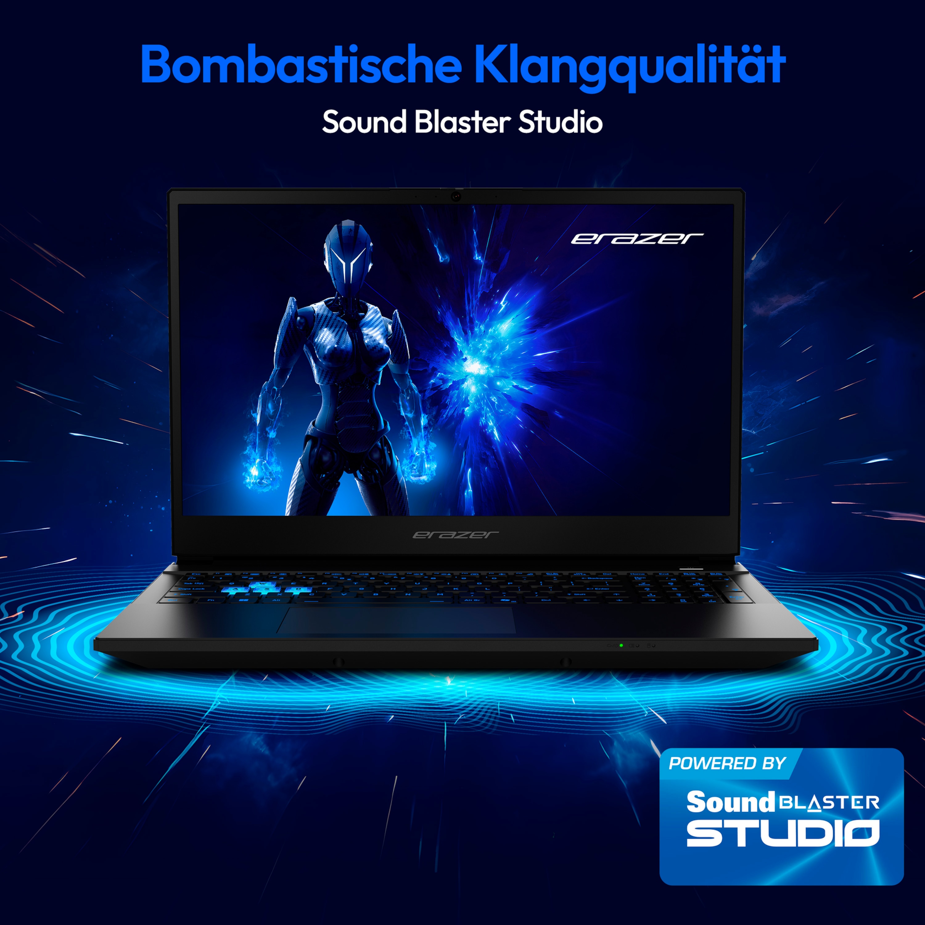 MEDION® ERAZER Deputy 15 P1 Core Gaming Laptop, Intel® Core™ 7 250H, Windows 11 Home, 39,6 cm (15,6'') FHD Display mit 144 Hz, NVIDIA® GeForce RTX™ 5060, 1 TB SSD, 16 GB RAM