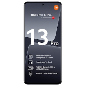 XIAOMI 13 Pro, 5G, 256 GB, 12 GB RAM, Schwarz