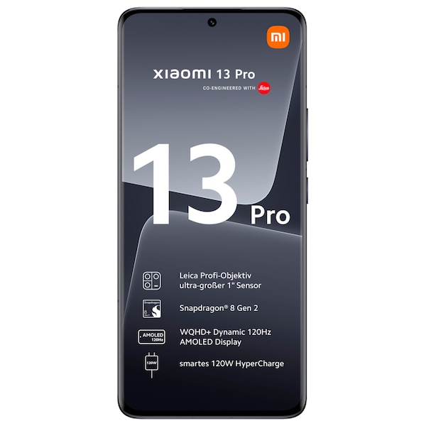 XIAOMI 13 Pro, 5G, 256 GB, 12 GB RAM, Schwarz