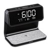 MEDION® LIFE® P66075 Reloj despertador, función de carga Qi, indicación de la hora, modo de alarma doble, pantalla LCD negativa, luz nocturna