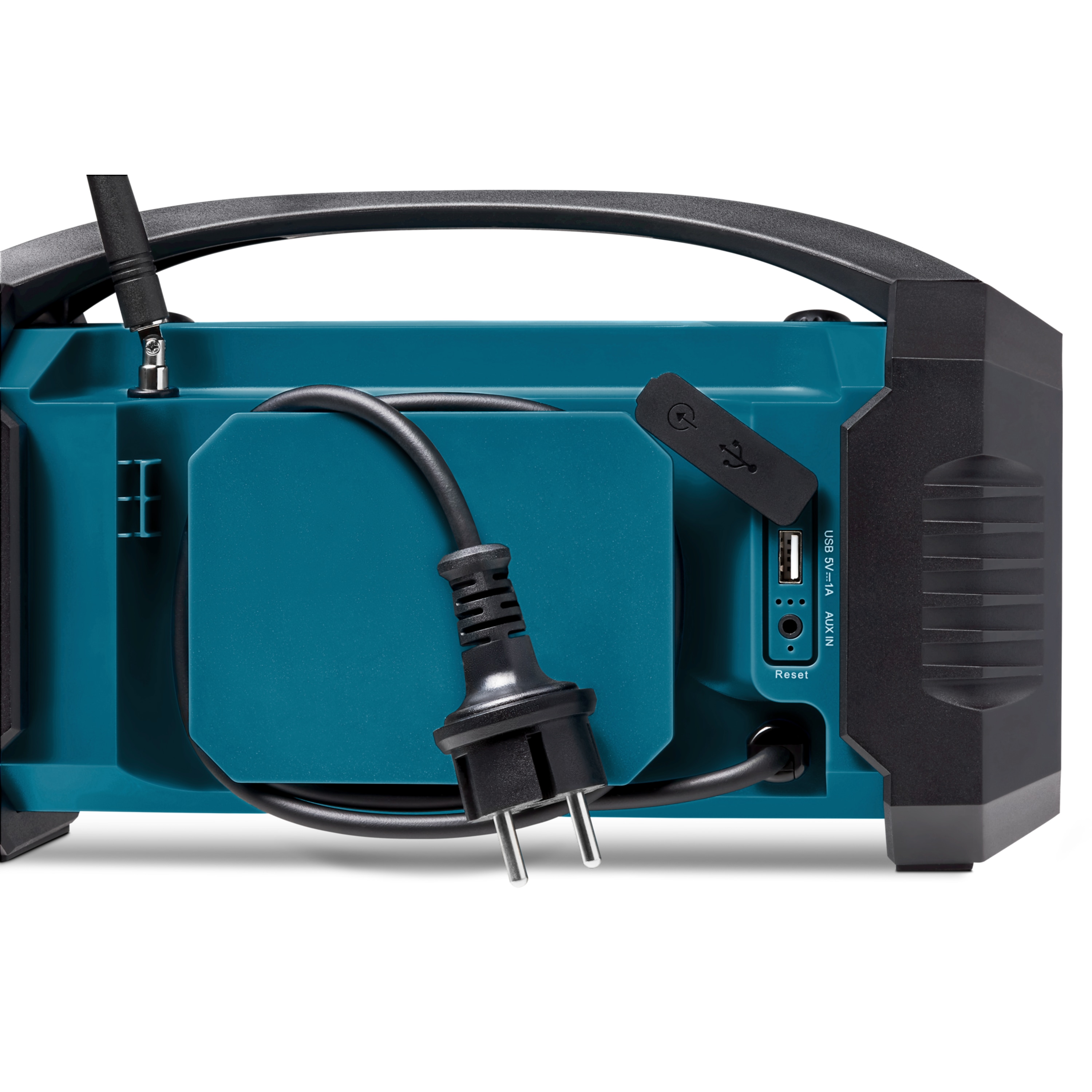 MEDION® LIFE® E66050 DAB+/Bluetooth®-Baustellenradio, ideal für Baustellen, Garten oder Camping, IP54 Schutz gegen Spritzwasser & Staub, 7 Soundeinstellungen, integr. Akku, 15 W RMS