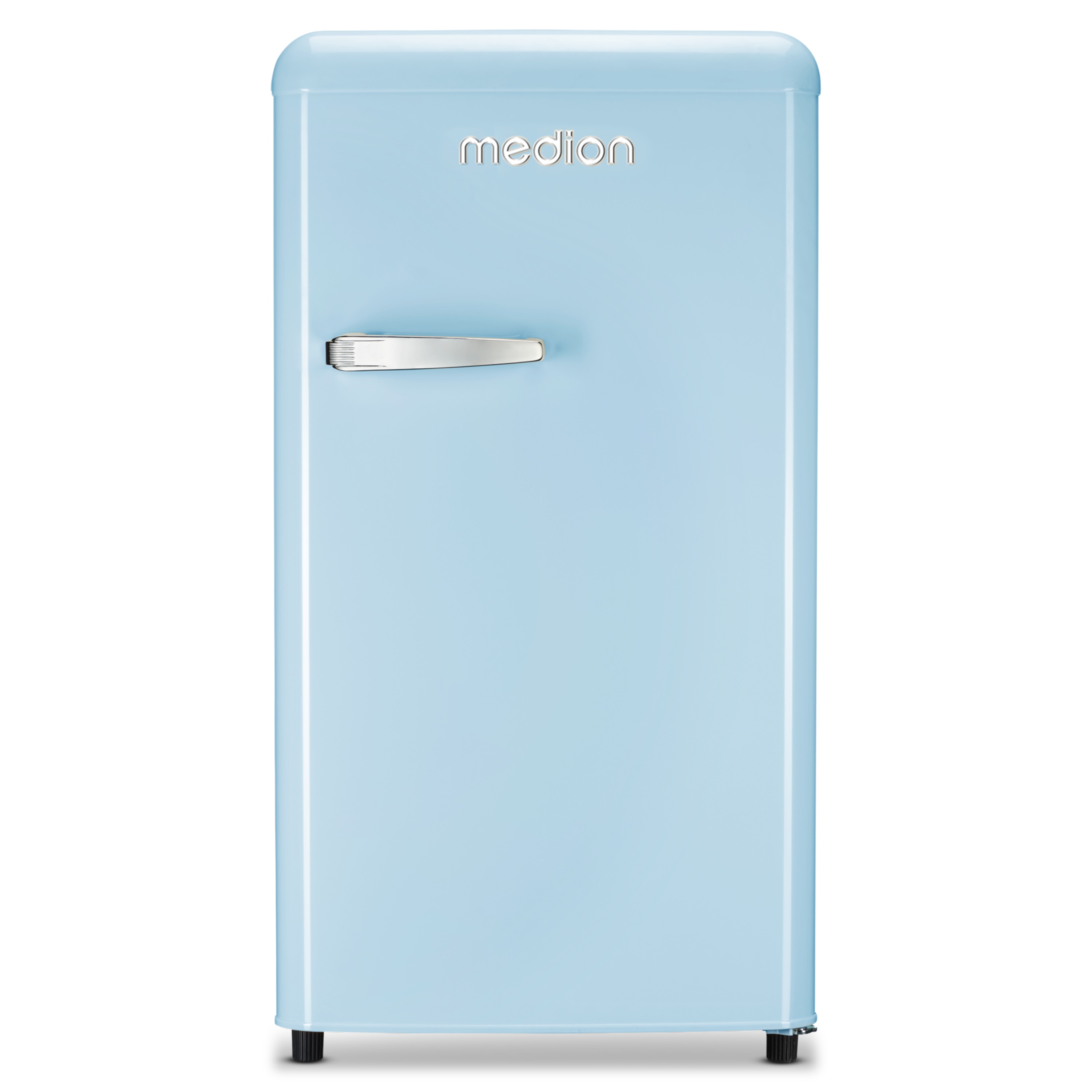 MEDION® LIFE® Retro-Kühlschrank MD 37800, 91 Liter Kühlraum, 38 dB, höhenverstellbare Füße, Energieverbrauch: 85 kWH/Jahr