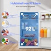 MEDION® LIFE Kühlschrank MD 37767, 92 L Nutzinhalt, 40 dB, Stufenlose Temperaturreglung, Höhenverstellbare Füße, Energieeffizienzsklasse E