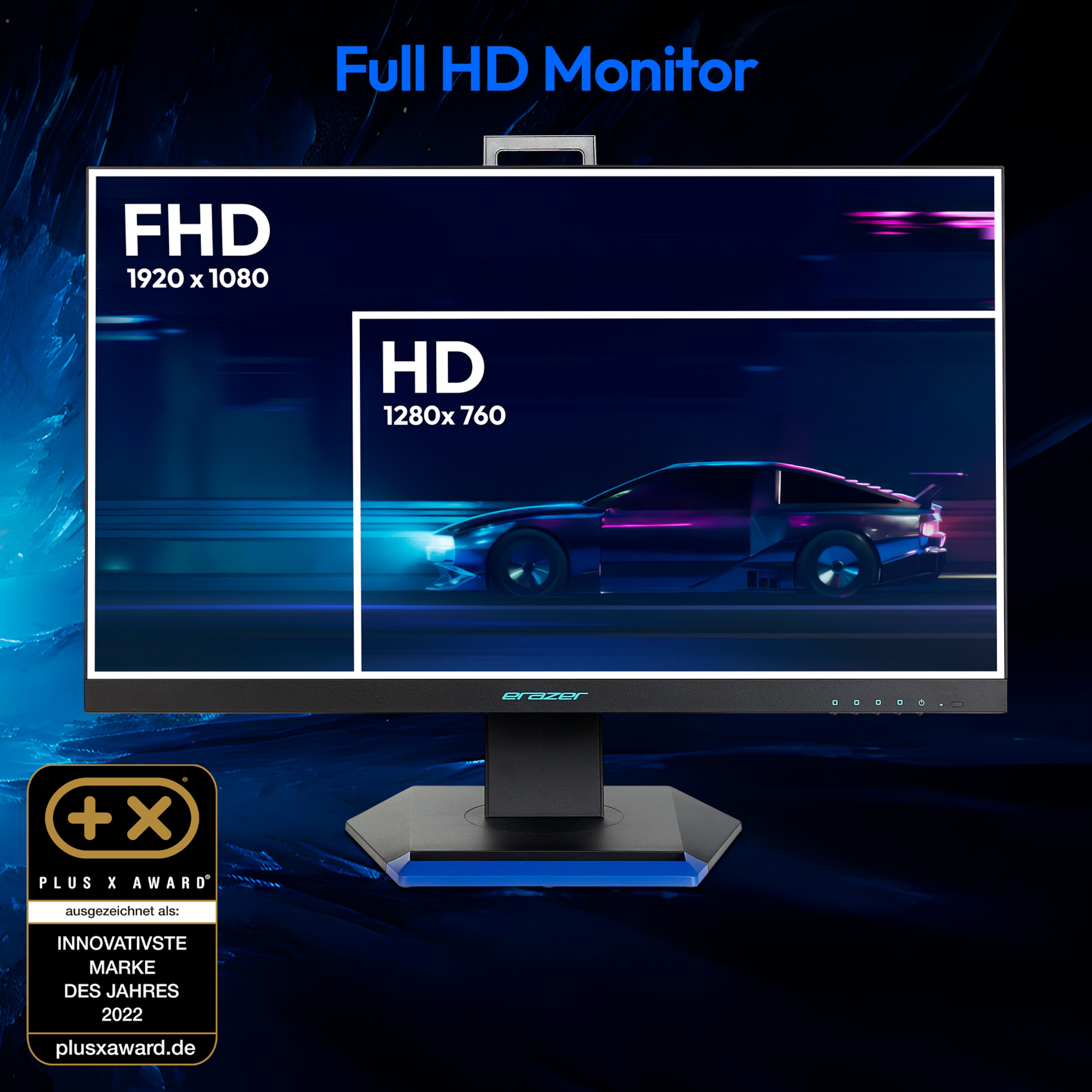 MEDION® ERAZER® Spectator X40 (MD 21725), Full HD Monitor, 62,2 cm (25''), FHD Display, 180Hz, HDR10, HDMI® Anschluss und DisplayPort