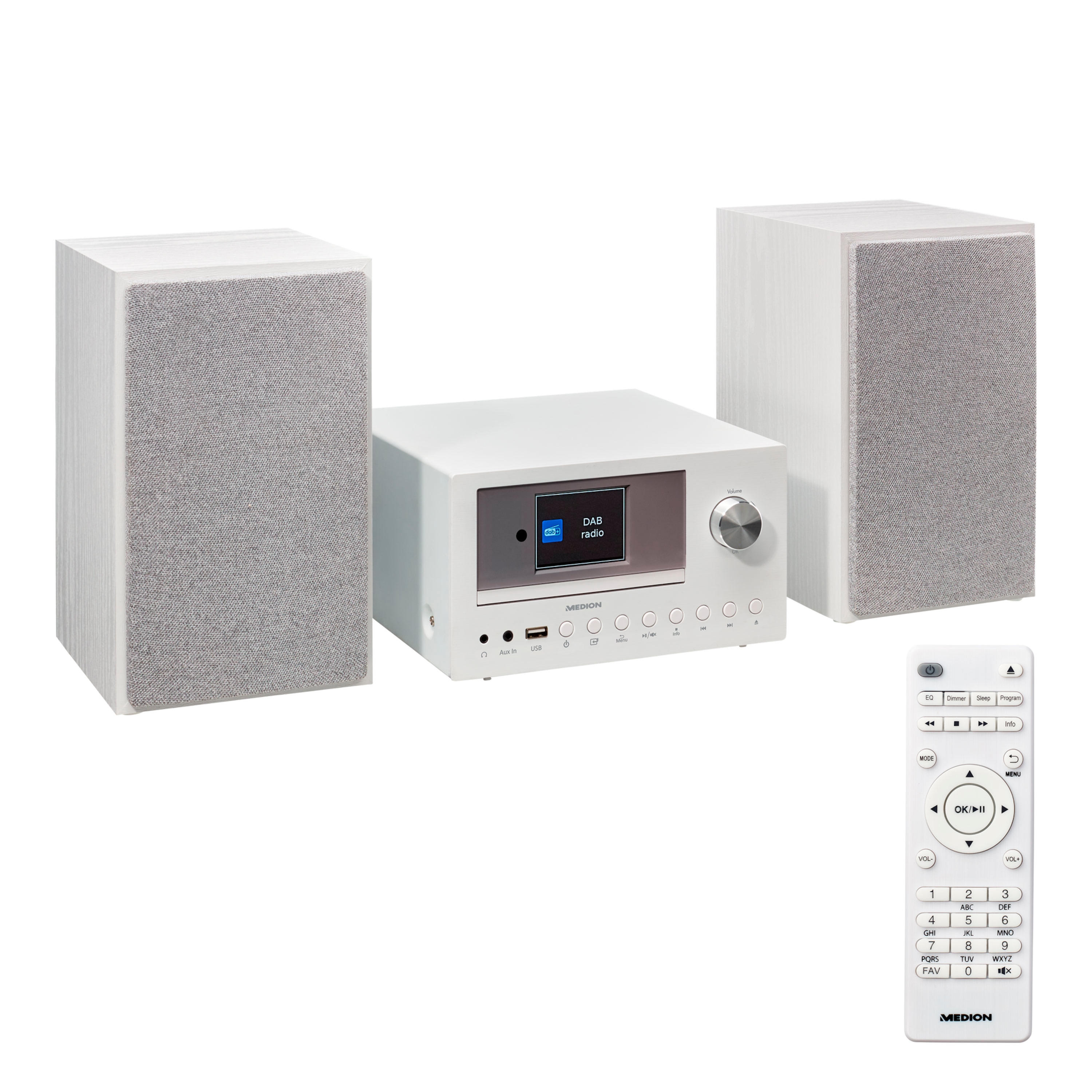 DAB+ LIFE P85003 Audiosysteem | Internet PLL-FM stereo radio | 40 Voorkeuzezenders | Bluetooth 5.0 | CD-speler | WiFi | USB | 2 x 15 Watt