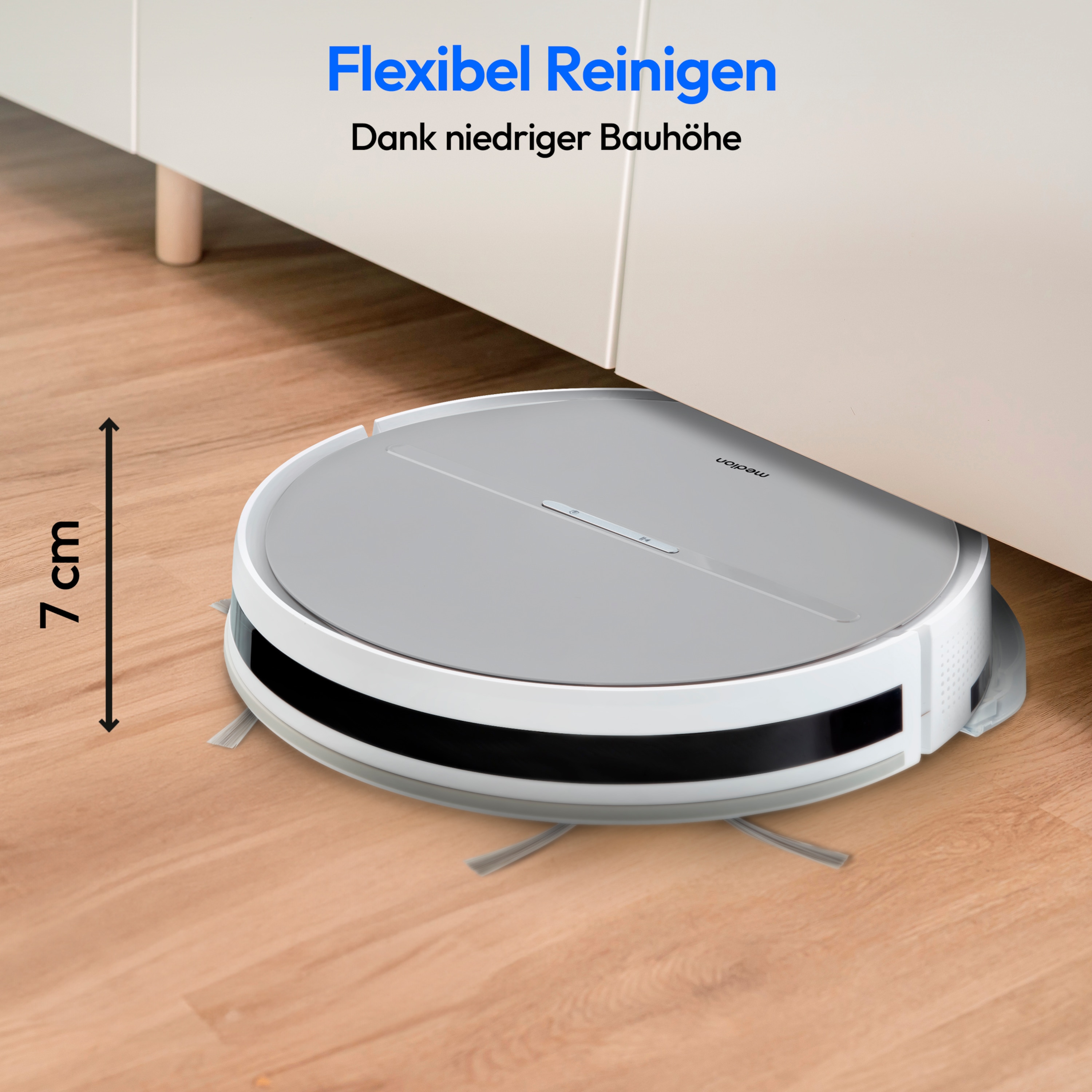 Medion® Bodenstaubsauger Medion MD18035 E35 SW, Saugroboter, (Saugroboter
