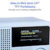 MEDION® LIFE® S66822 Tragbares DAB+ Radio, Farb-TFT Display 3,73 cm (1,47''), DAB+/UKW-Radio (je 40 Senderspeicher), Bluetooth® 5.3, integrierter Akku, extra kompakt, 2 W RMS