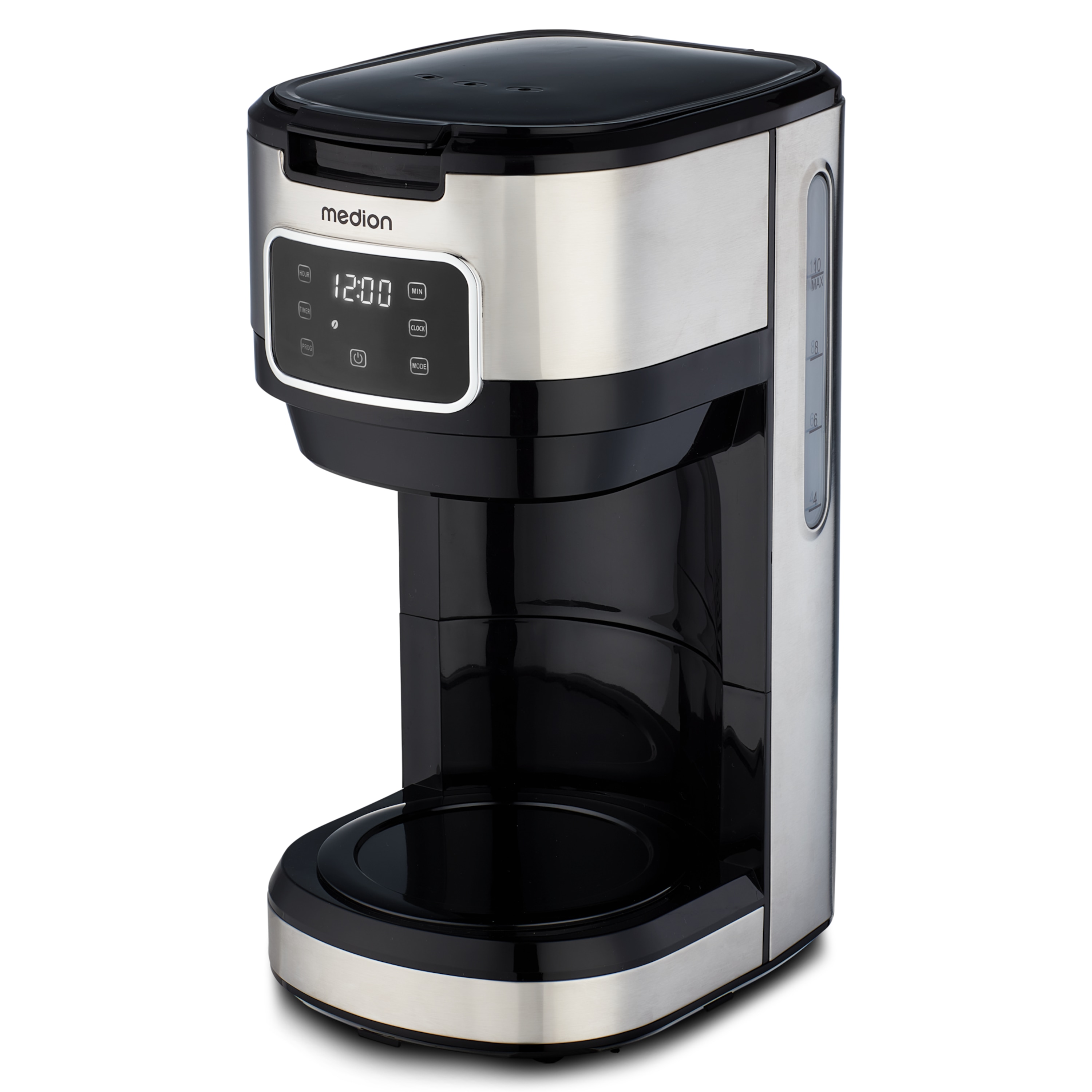 MEDION® LIFE Kaffeemaschine mit Thermoskanne MD11019, 900 Watt Leistung, bis zu 10 Tassen, Timer-Funktion, Touch-Sensir-Bedienfeld