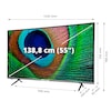 MEDION® LIFE® X15587 (MD 31555) Android TV, 138,8 cm (55") Ultra HD Smart-TV, HDR, Dolby Vision®, Micro Dimming, PVR ready, Netflix, Amazon Prime Video, Bluetooth®, DTS X und DTS Virtual X Unterstützung, Dolby Atmos, HD Triple Tuner, CI+