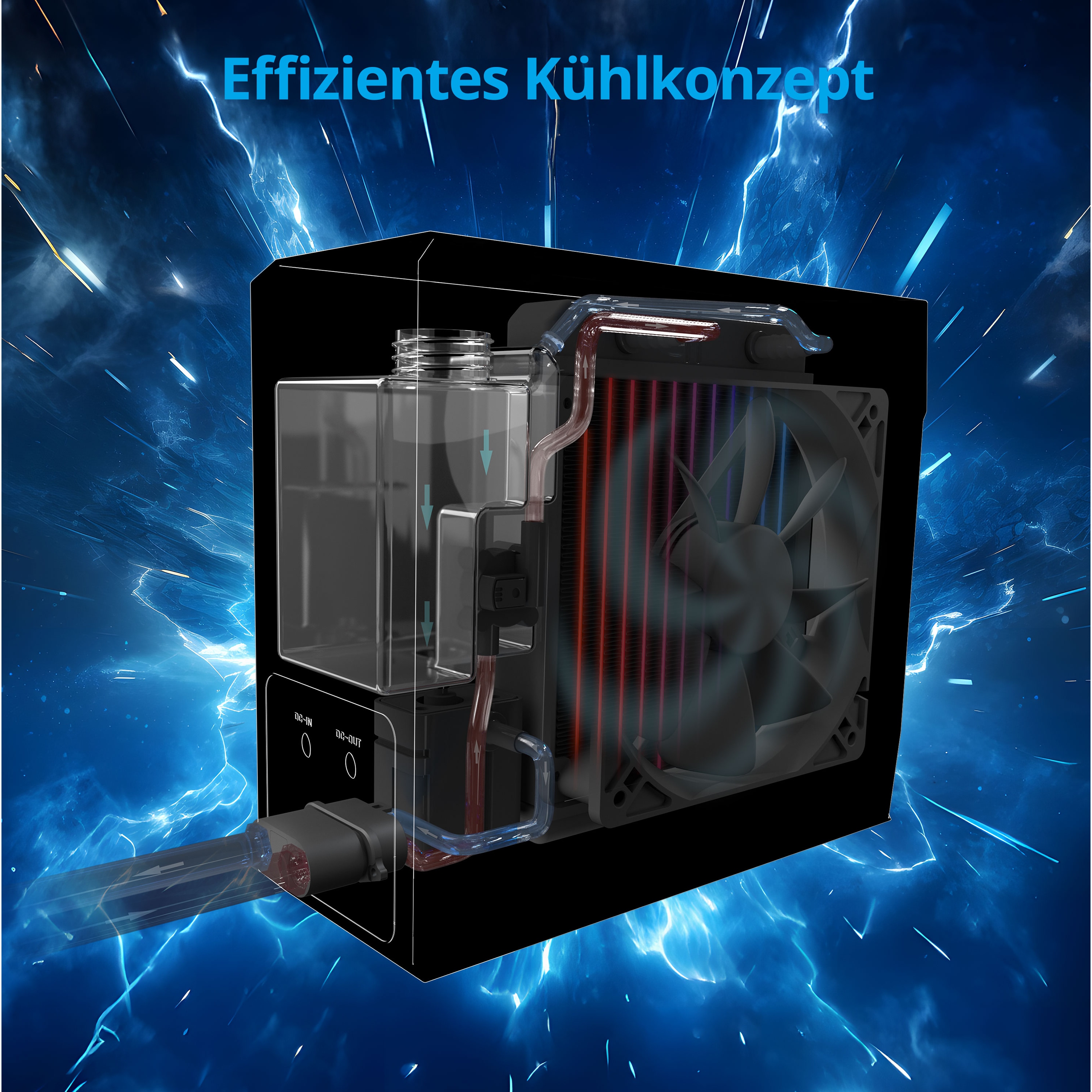 MEDION® ERAZER Cooling Kit V2, externe Wasserkühlung für ausgewählte Gaming Laptops**