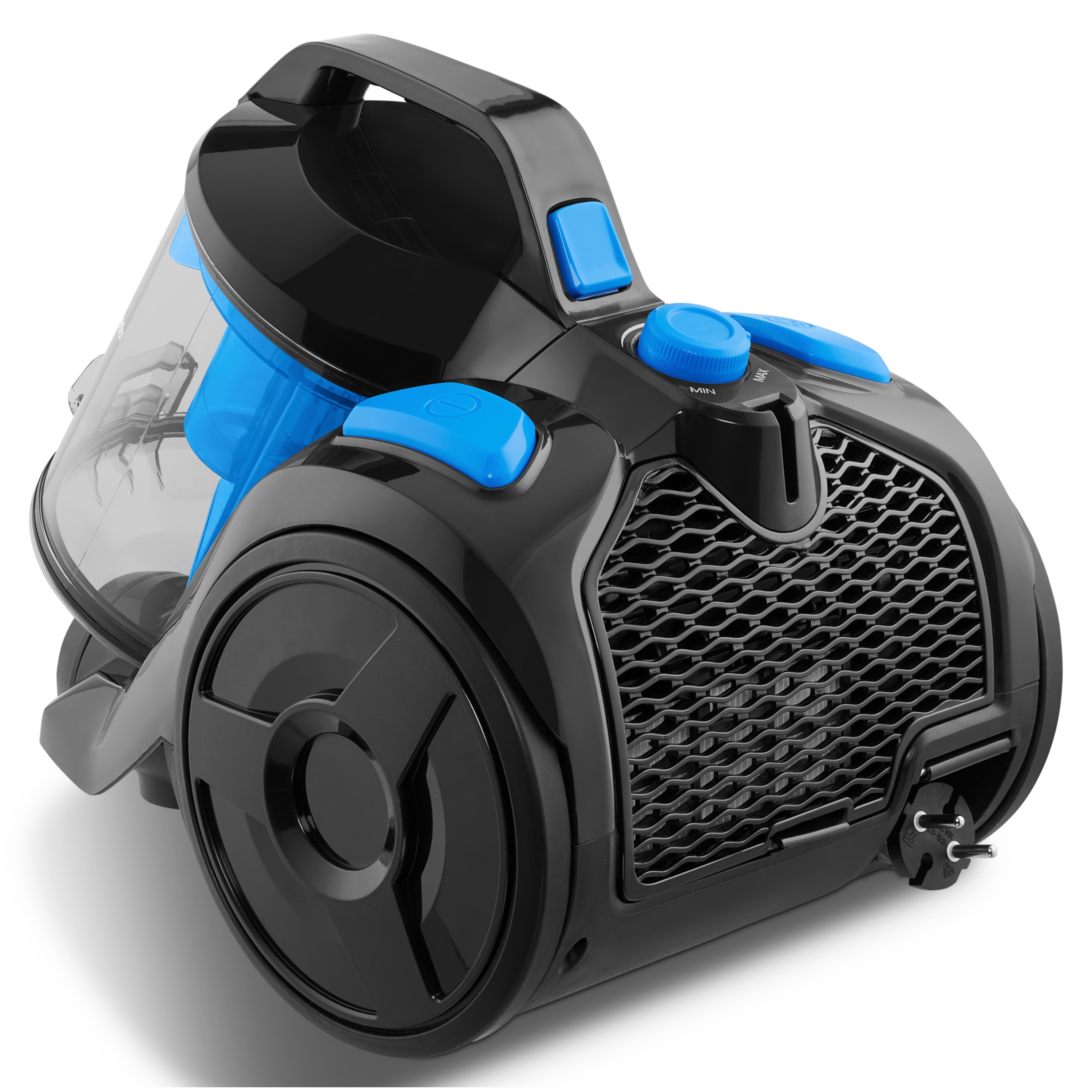 MEDION® E2001 Beutelloser Zyklon-Staubsauger (MD12078), 18 kPa Saugleistung, Staubbehälterkapazität 2 L, HEPA Filter, variable Saugstufen, integriertes Zubehör