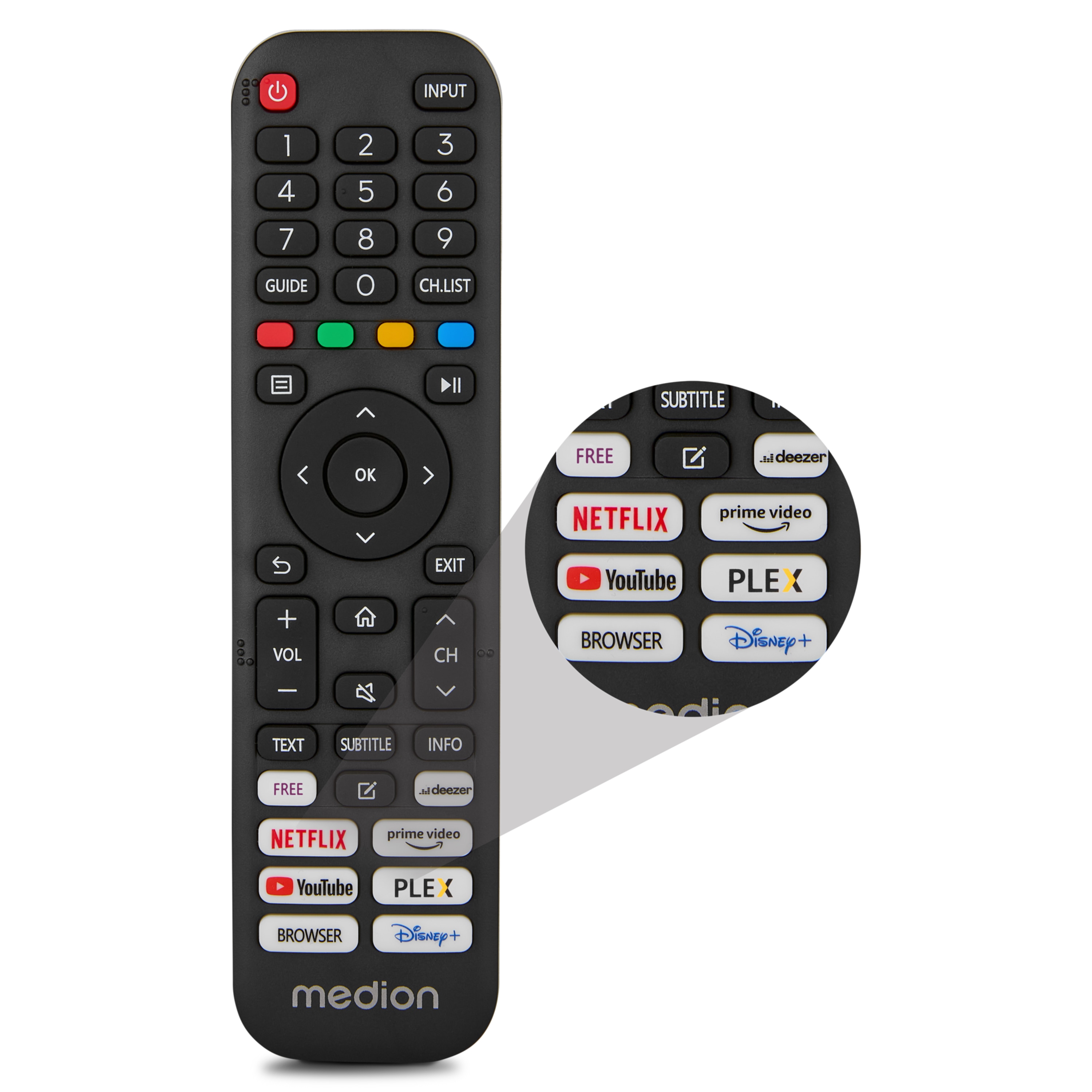 MEDION® LIFE MD 843300 LCD Smart-TV, 108 cm (43'') Ultra HD Display, HDR, Dolby Vision®, MEMC, PVR ready, VIDAA App Store, NETFLIX, Disney+, Paramount+ & Amazon Prime Video App, Bluetooth®, DTS X, Dolby Atmos®, HD Triple Tuner
