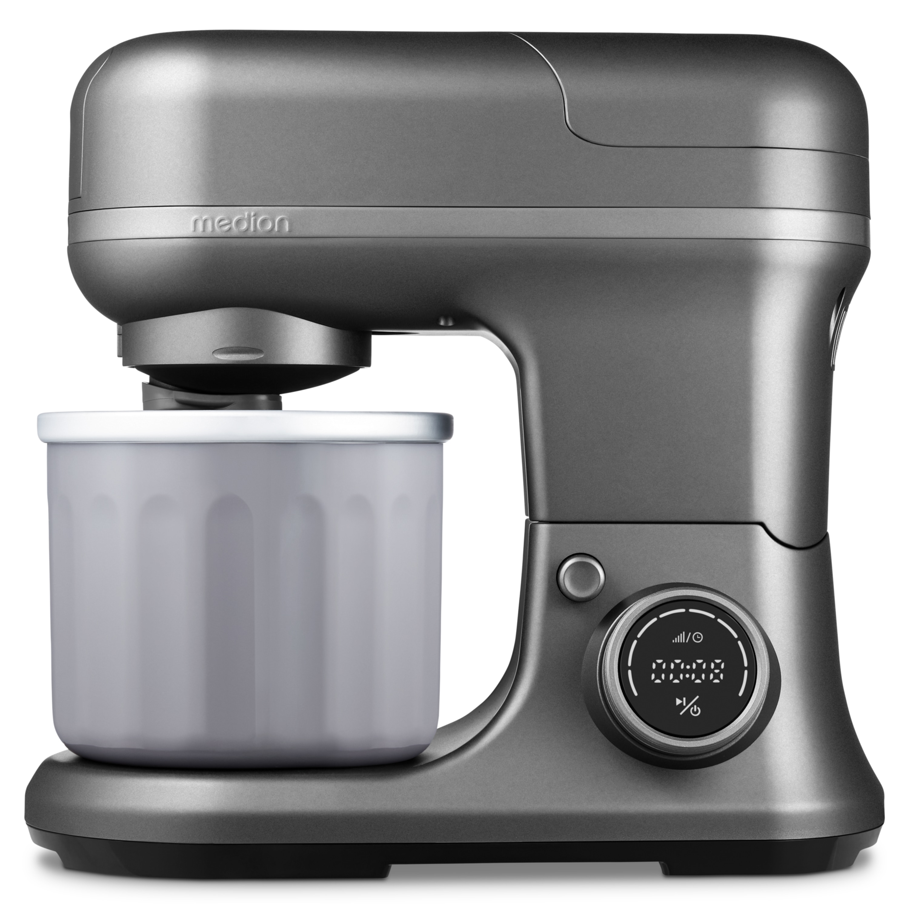 MEDION® LIFE® 4-in-1 Digitale Küchenmaschine MD18440, 1.200 W, 8 Geschwindigkeitsstufen, Digitales Sensor-Touch-Display, umfangreiches Zubehör