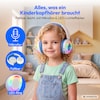 MEDION® LIFE HE-1 Kids Bluetooth Kinderkopfhörer, 3-stufiger Gehörschutz, bis zu 85 Std. Akkulaufzeit, MP3-Player, Bluetooth 5.4, AUX & microSD, LED-Lichtring, austauschbare Designs
