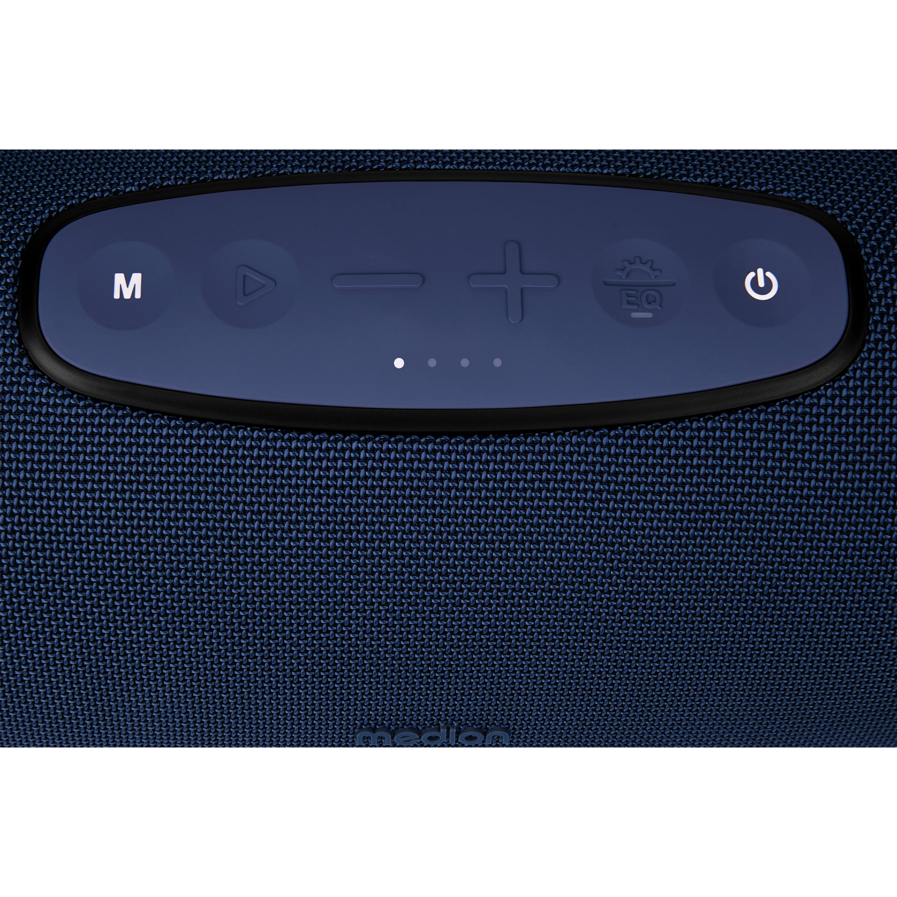 MEDION® LIFE® P61762 Tragbarer Bluetooth® Lautsprecher L, Dual Illuminated & Lightstrip (RGB-Lichteffekte), Bluetooth® 5.3, integrierter Akku mit bis zu 47 Stunden Laufzeit, robustes & mobiles Design, 2 x 25 W RMS