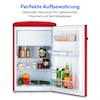 MEDION® LIFE® Kühlschrank mit Gefrierfach MD 37790, 108 L Gesamtnutzinhalt, 37 dB, höhenverstellbare Füße, Energieeffiziensklasse D