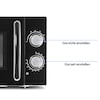 MEDION® LIFE® Mikrowelle MD 15644, 700 Watt Leistung, 17 L Kapazität, 6 Leistungsstufen, Auftaufunktion