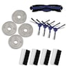 MEDION® Saugroboter Zubehörset 1 für den X51 SW+ (MD 100022), 1x Mittelbürste, 4x Seitenbürste, 4x Wischmopp-Aufsatz, 4x HEPA-Filter mit Schwamm