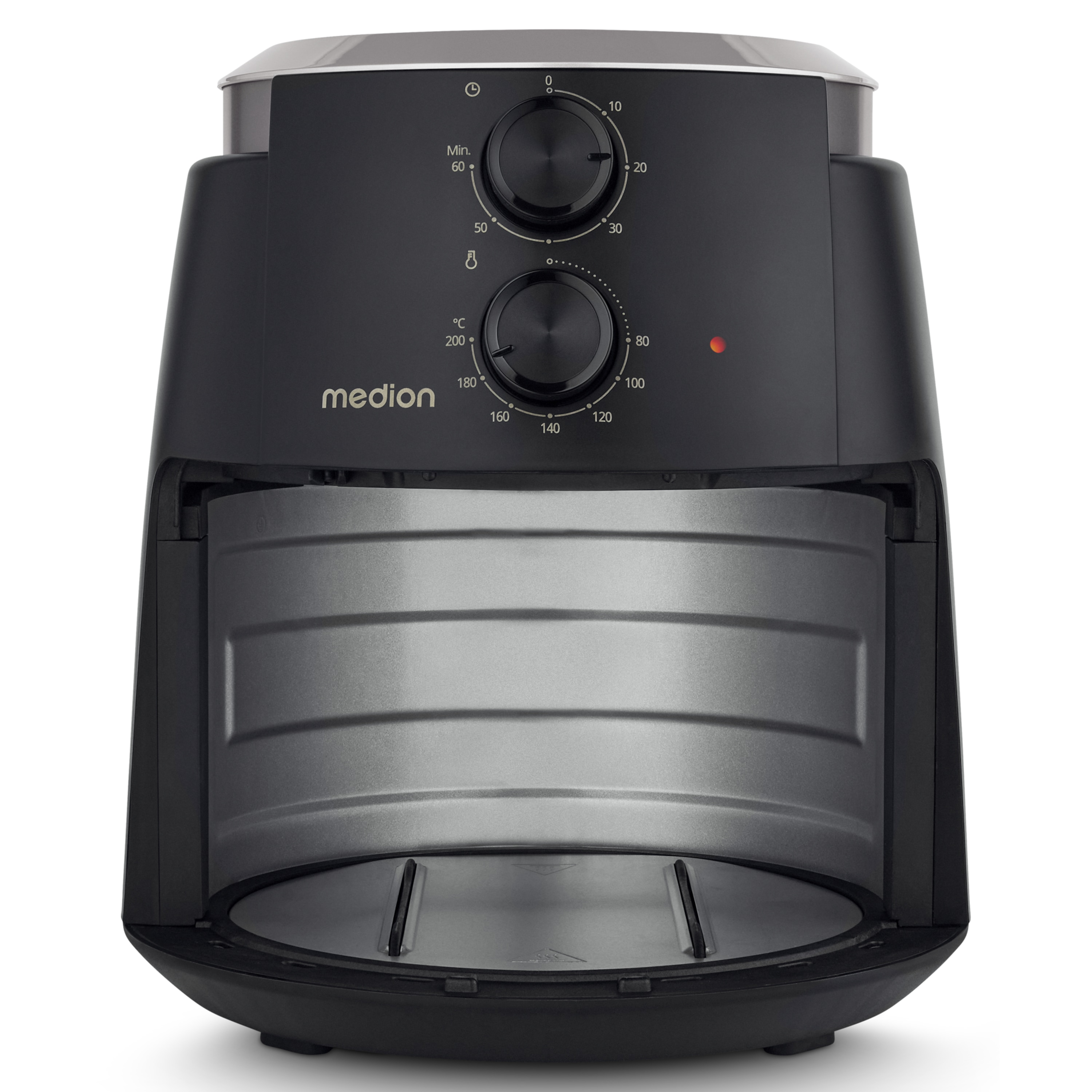 MEDION® LIFE Heißluftfritteuse P30 L (MD13020), 100 Rezepte in der Life+ App¹, 4,7 Liter Fassungsvermögen, 1.500 Watt, 60 min. Timer
