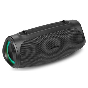MEDION® LIFE P61746 Tragbarer Bluetooth® Lautsprecher M anthrazit, Dual Illuminated (RGB-Lichteffekte), Bluetooth® 5.3, integrierter Akku mit bis zu 45 Stunden Laufzeit, robustes & mobiles Design, 2 x 15 W RMS