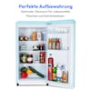 MEDION® LIFE® Retro-Kühlschrank MD 37800, 91 Liter Kühlraum, 38 dB, höhenverstellbare Füße, Energieverbrauch: 85 kWH/Jahr