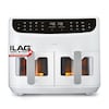 MEDION® LIFE® P20 XXL Twin Doppelzonen-Heißluftfritteuse MD 11760, 100 Rezepte in der Life+ App, 2 separate Garzonen, 9 Automatikprogramme, 8,7 L Gesamt-Nutzinhalt, 2.600 Watt, Temperatur einstellbar bis 200 °C